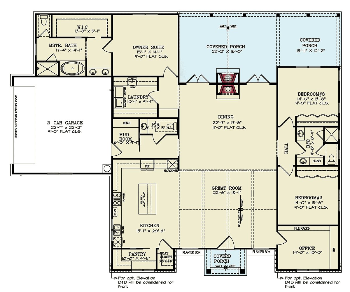House Plan 100204 Level One