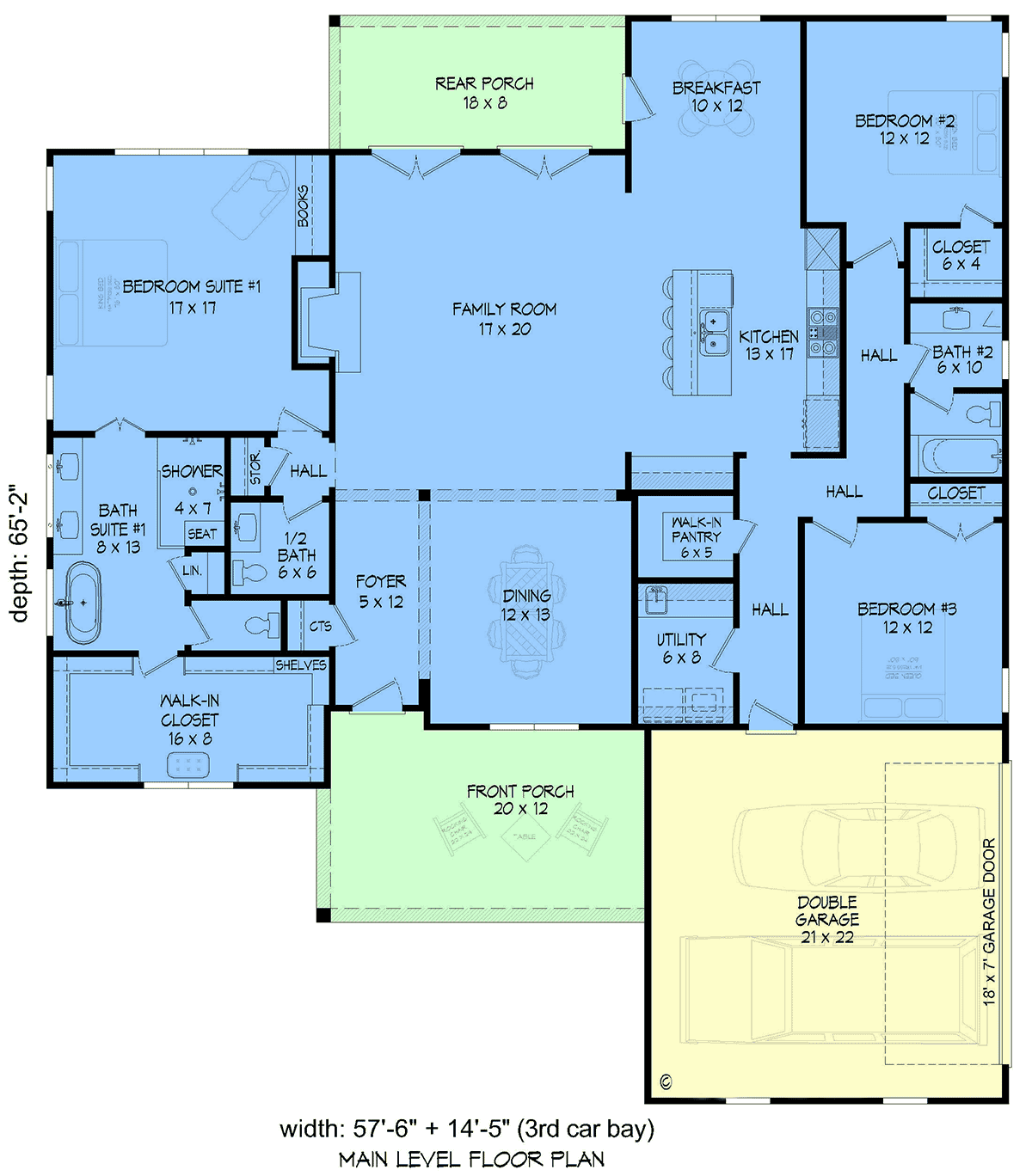 House Plan 100307 Level One