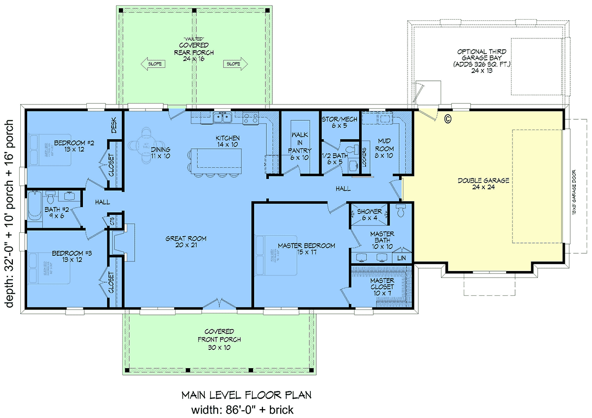 House Plan 100314 Level One