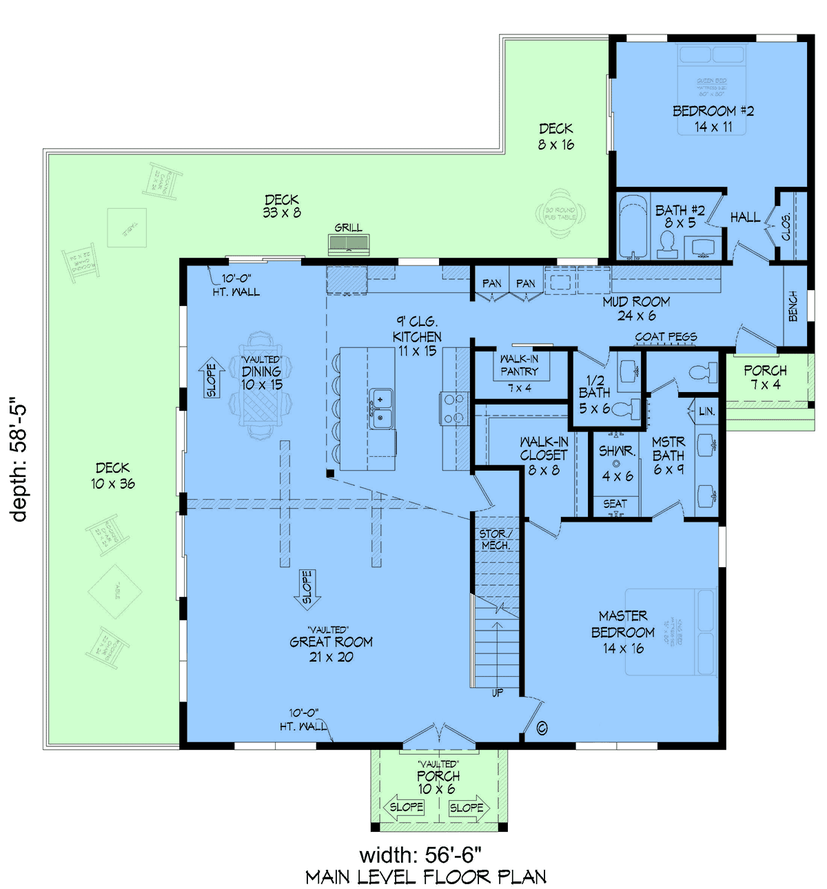 House Plan 100316 Level One