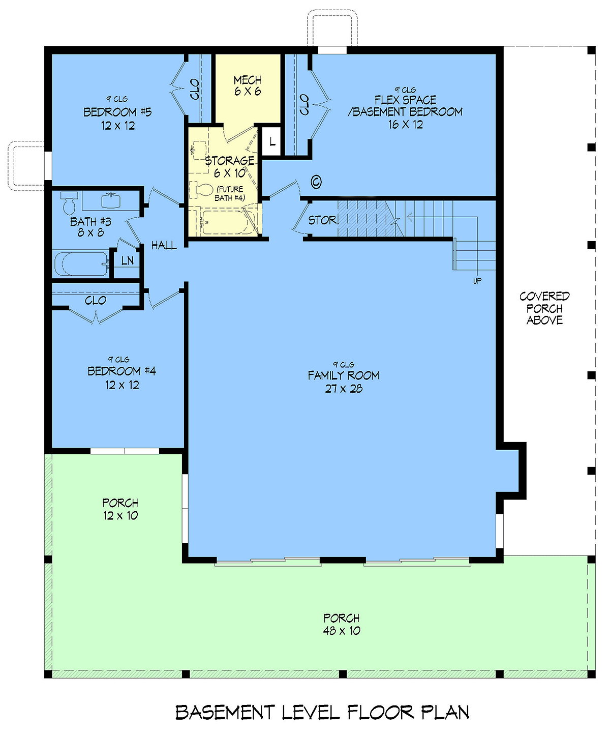 House Plan 100317 Lower Level