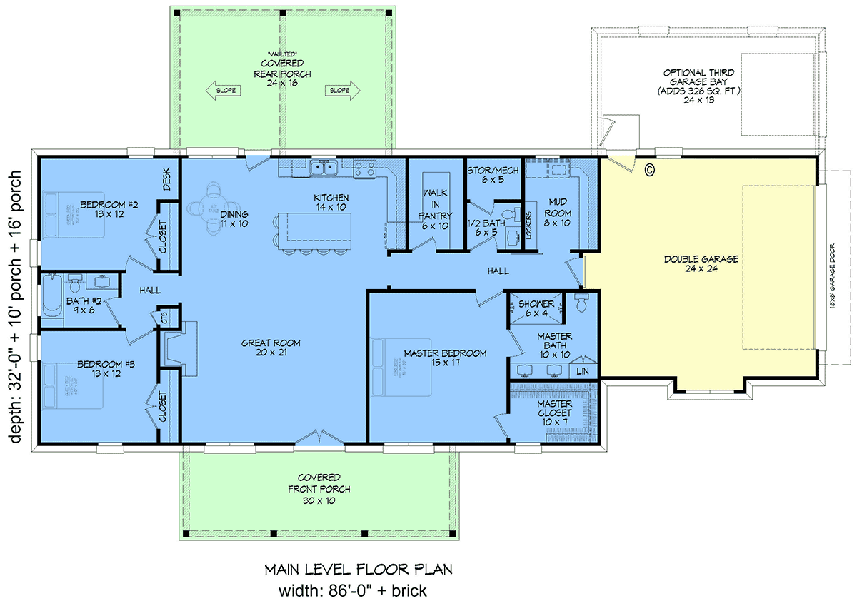 House Plan 100318 Level One