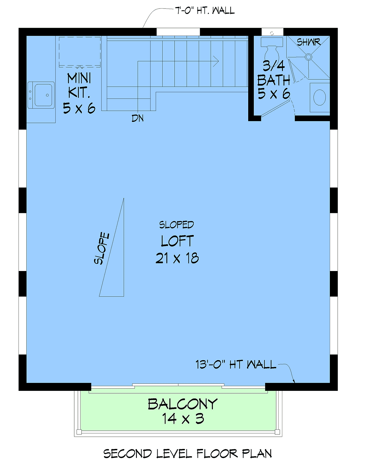 Garage-Living Plan 100319 Level Two