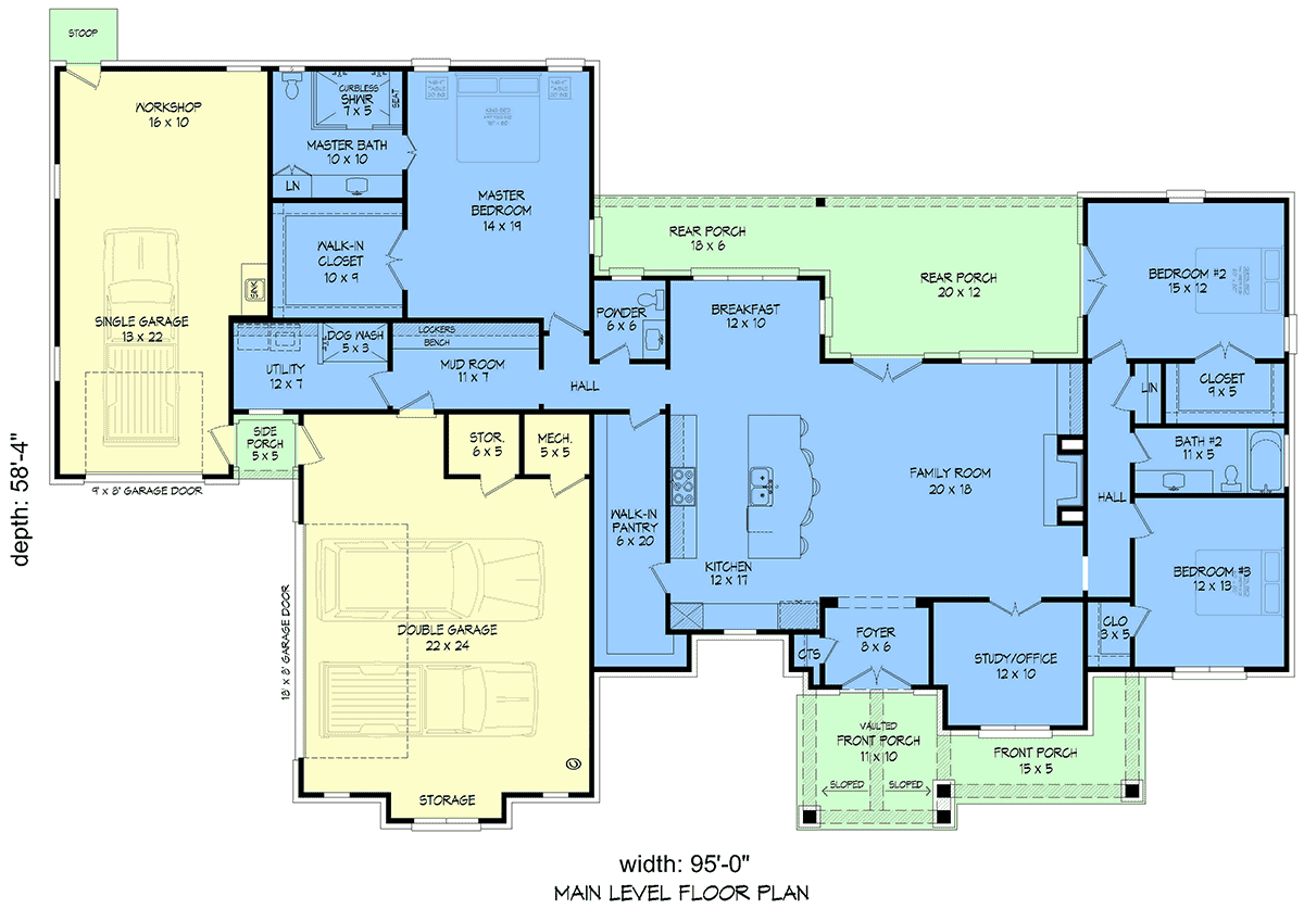 House Plan 100321 Level One