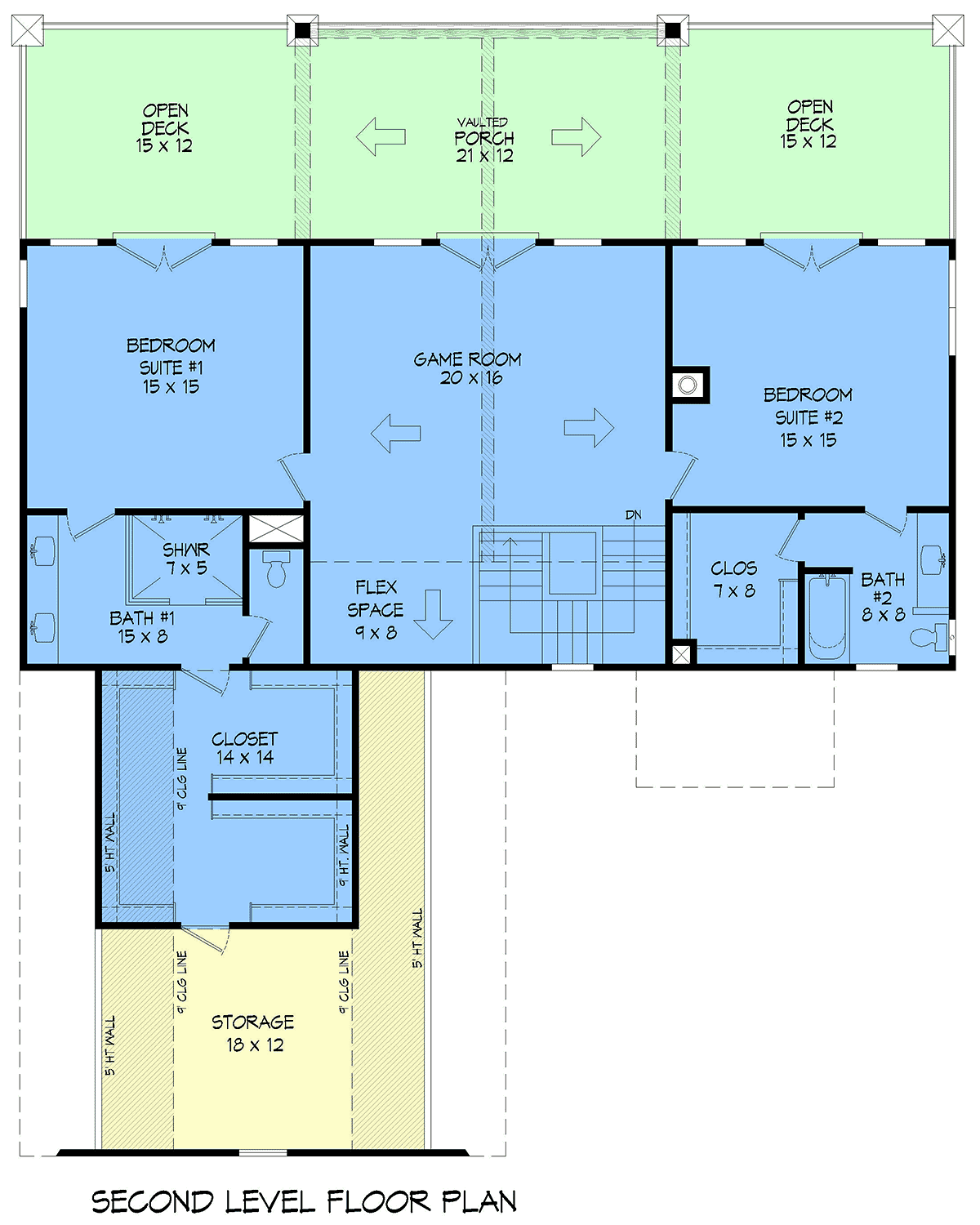 House Plan 100323 Level Two
