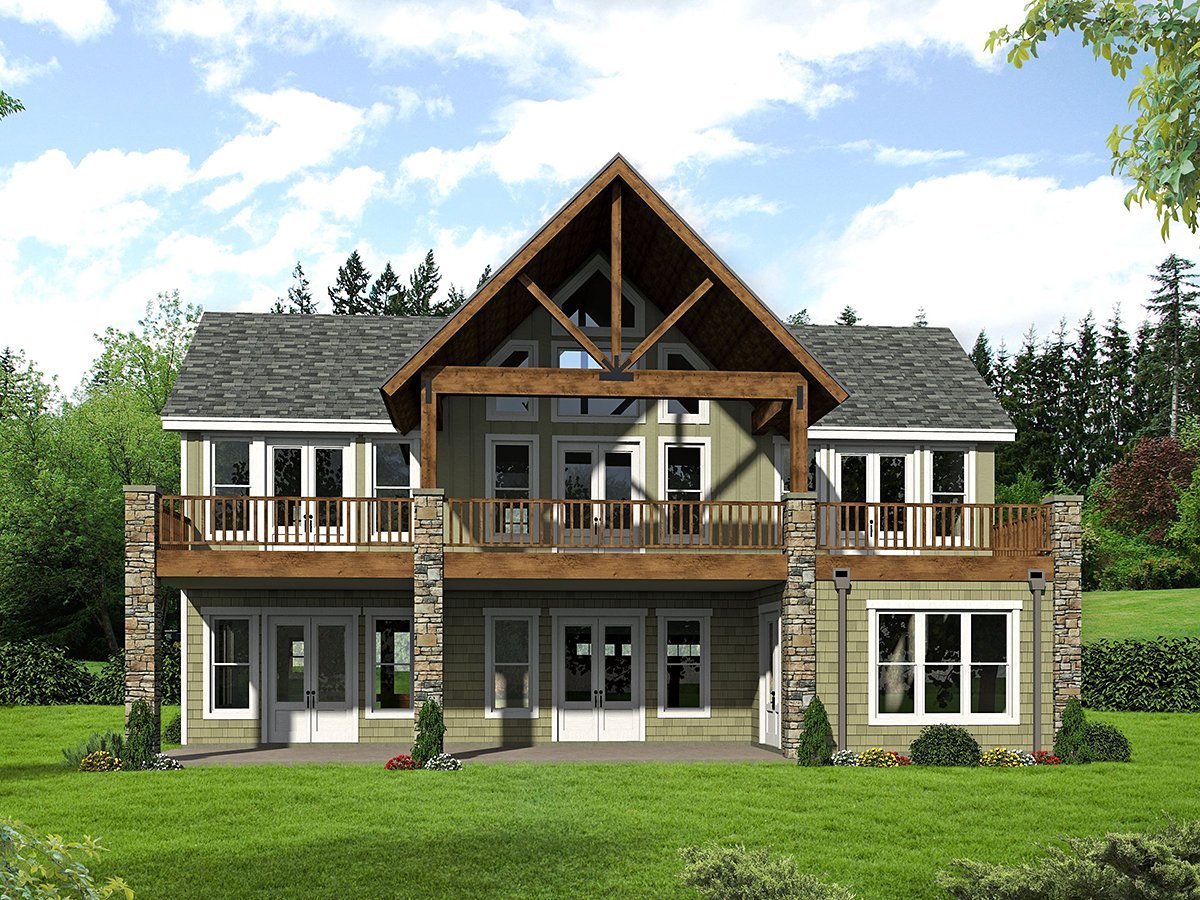 House Plan 100323 Rear Elevation