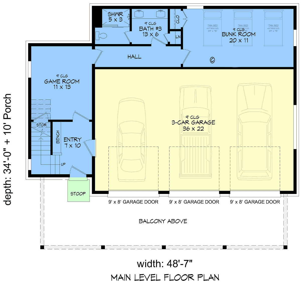 House Plan 100324 Level One