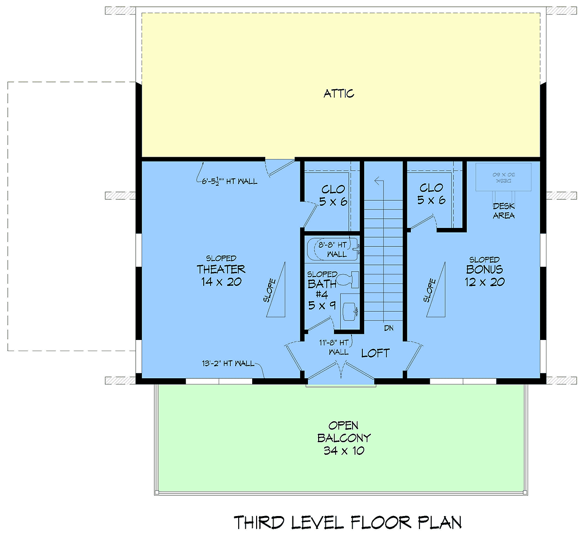 House Plan 100324 Level Three