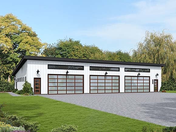 Garage-Living Plan 100332