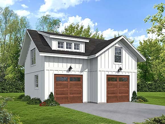 Garage-Living Plan 100344
