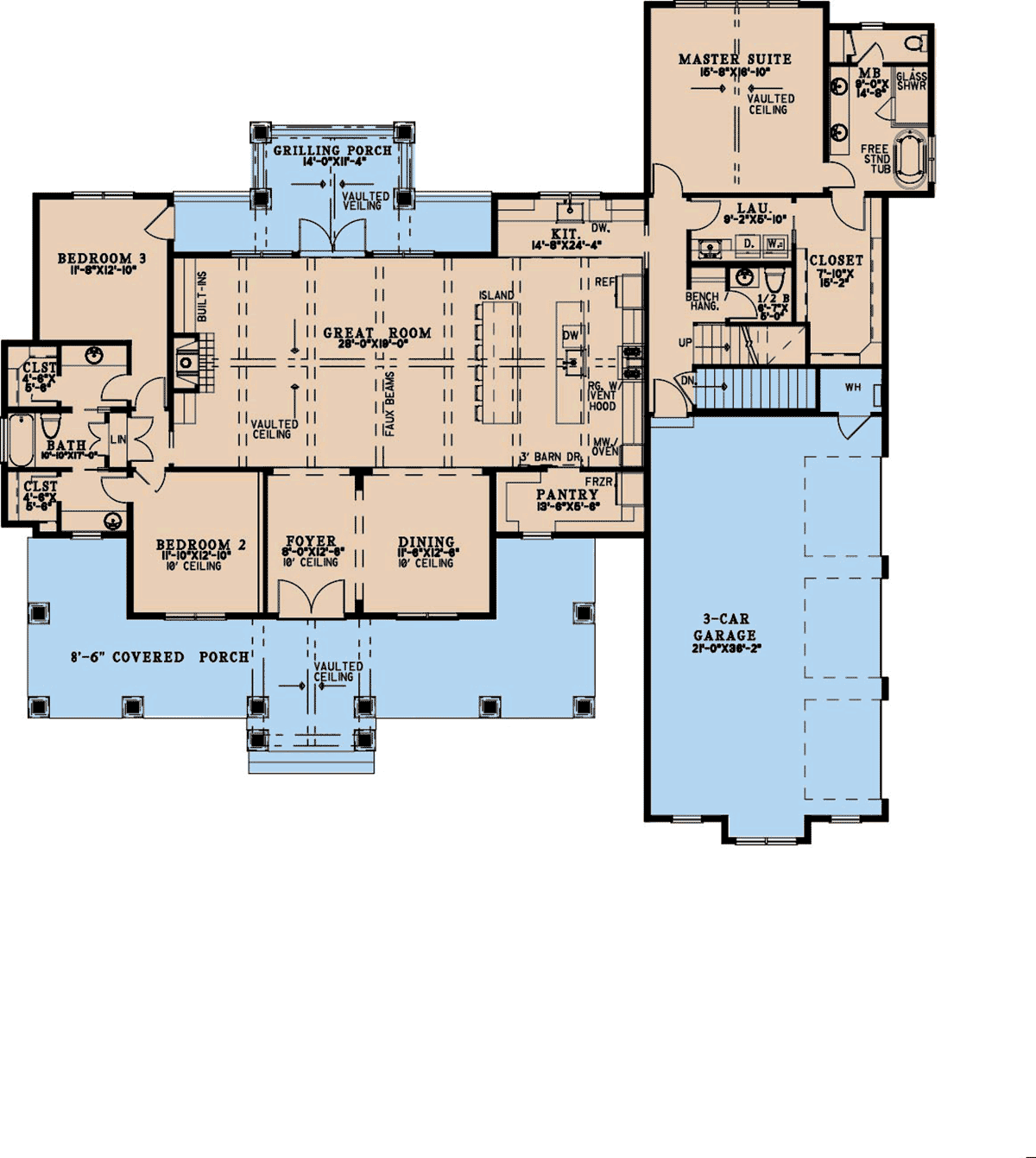House Plan 100401 Level One