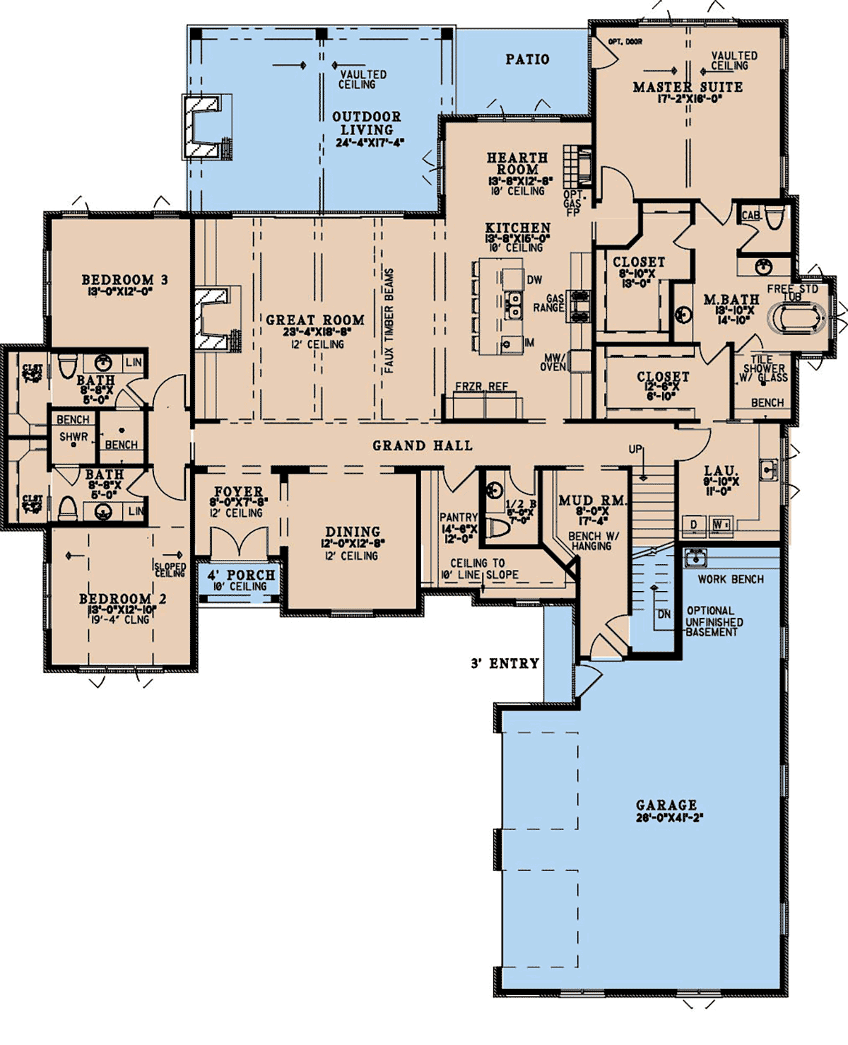 House Plan 100405 Level One