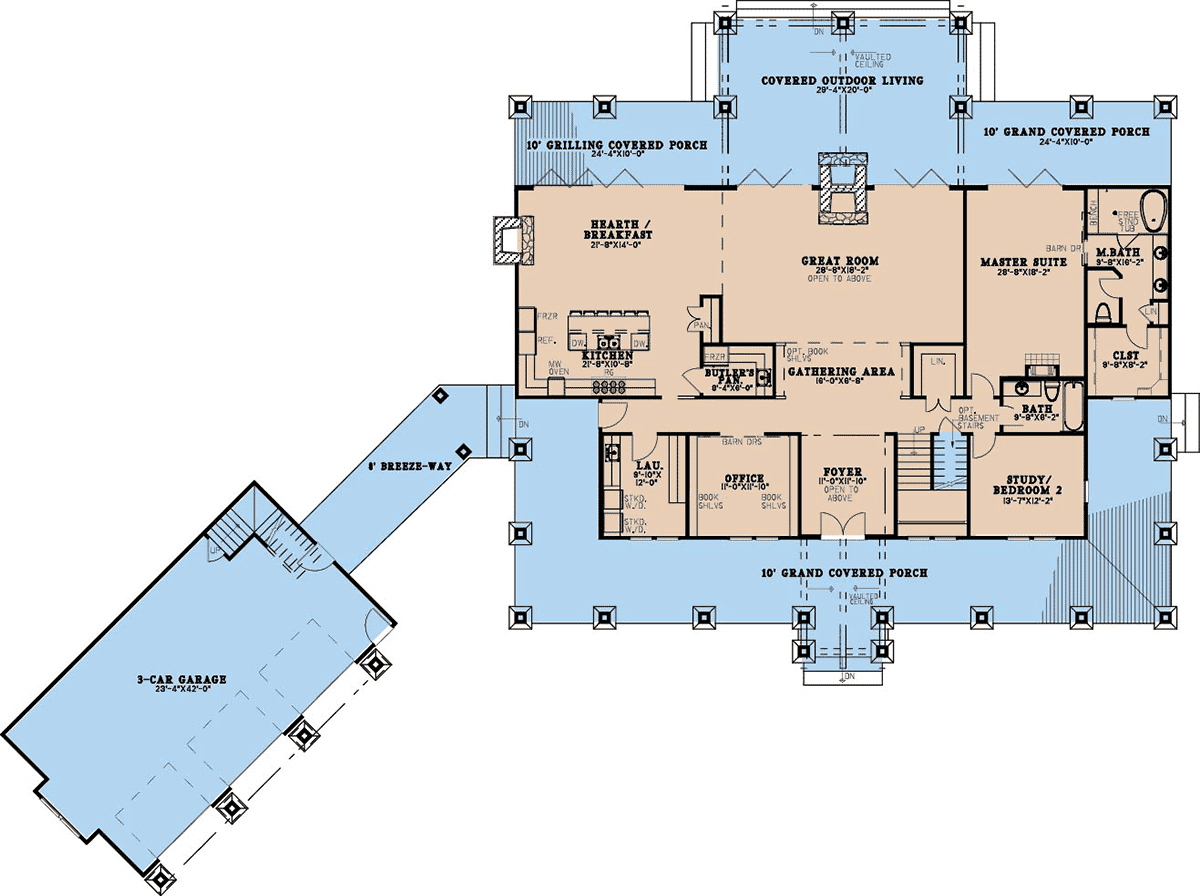 House Plan 100408 Level One