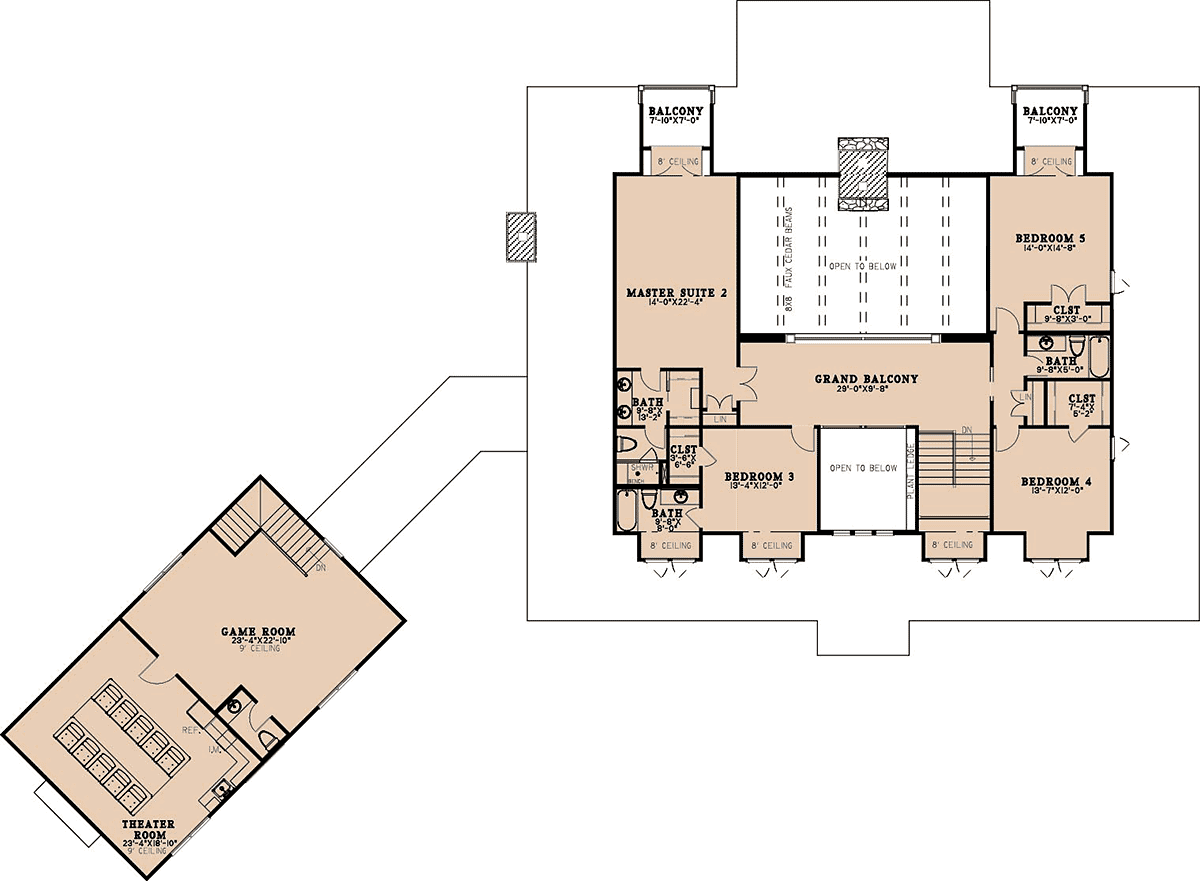 House Plan 100408 Level Two