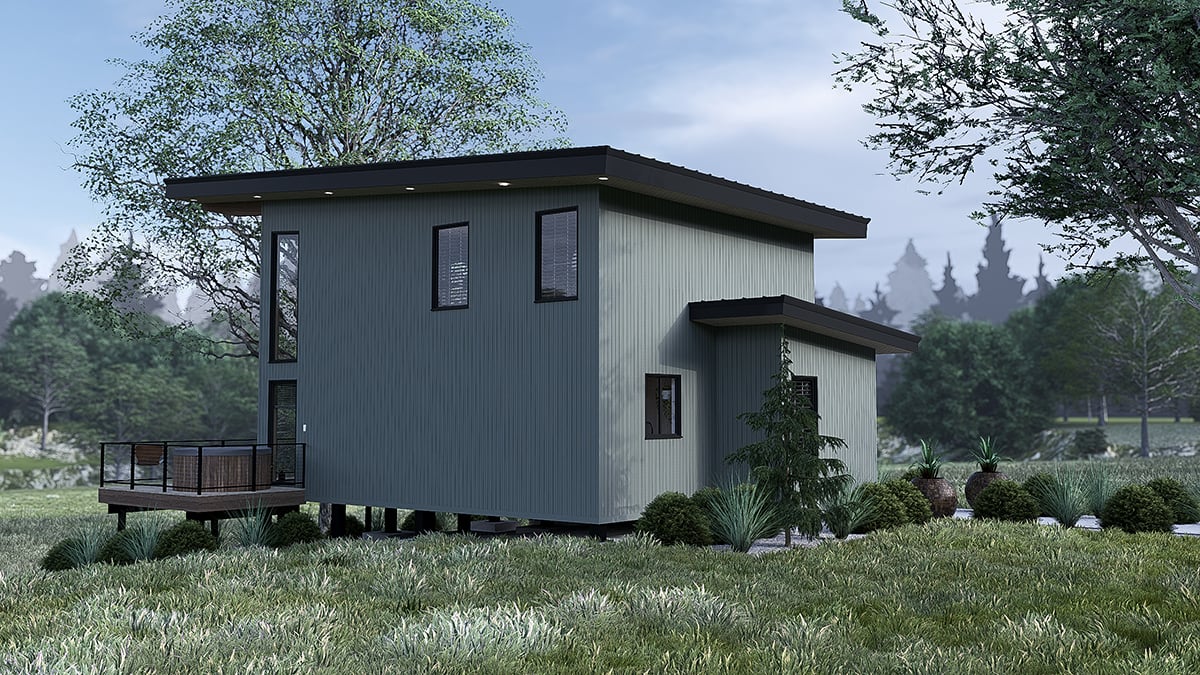 House Plan 100412 Rear Elevation