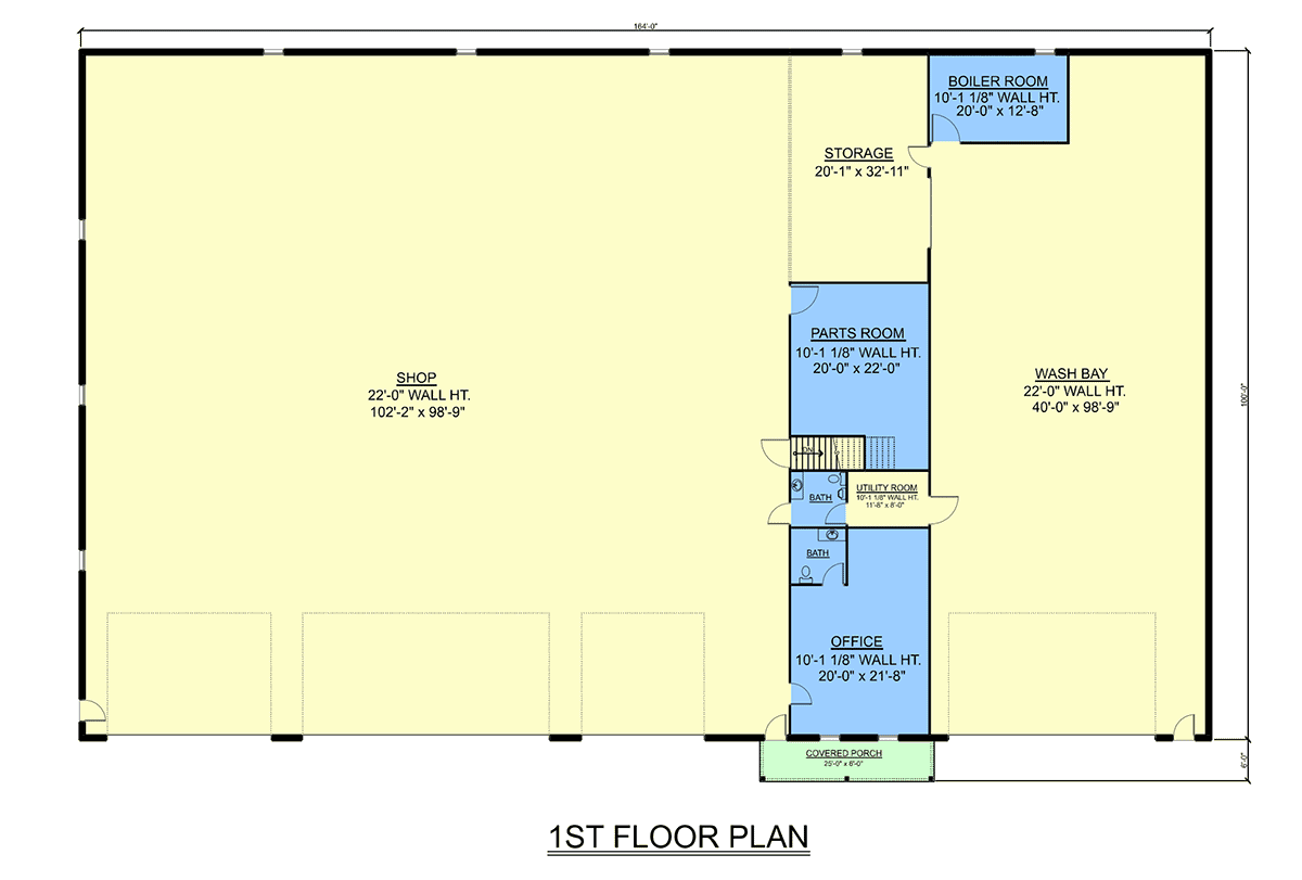 Garage-Living Plan 100718 Level One