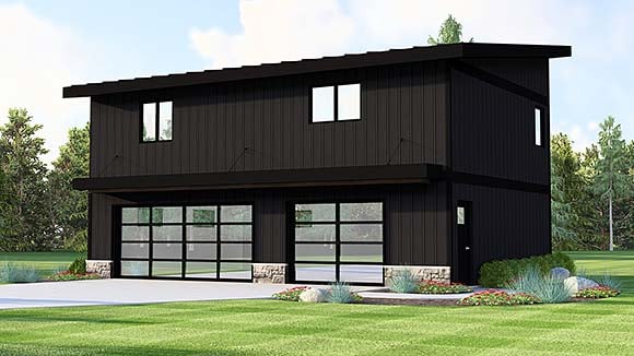 Garage-Living Plan 100728