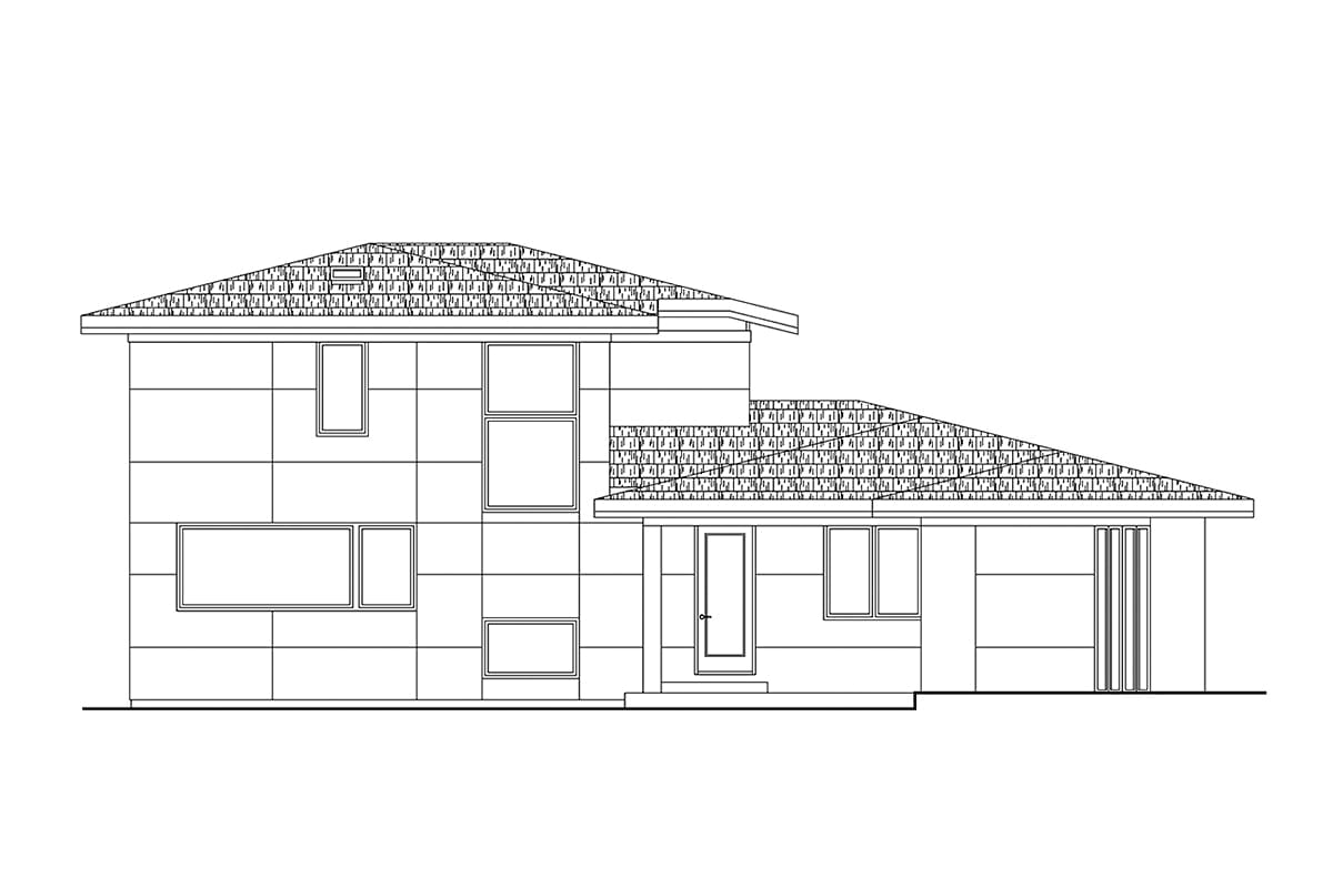 House Plan 100800 Rear Elevation