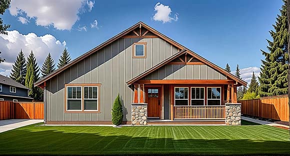 Garage-Living Plan 100831