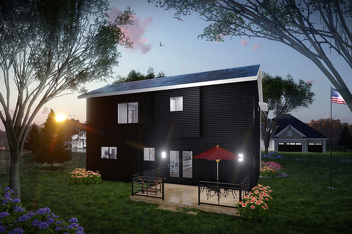 House Plan 100900 Rear Elevation