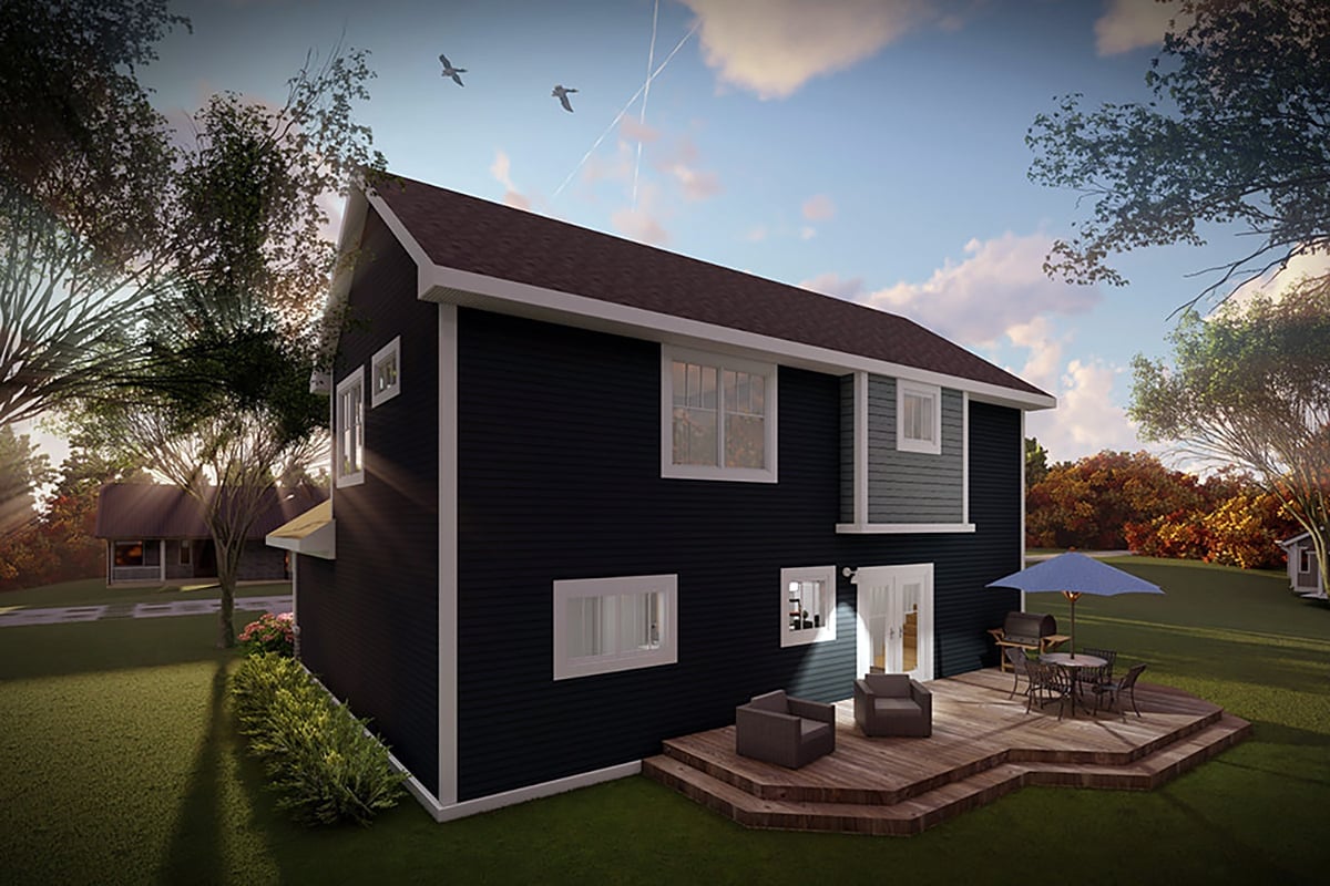 House Plan 100901 Rear Elevation