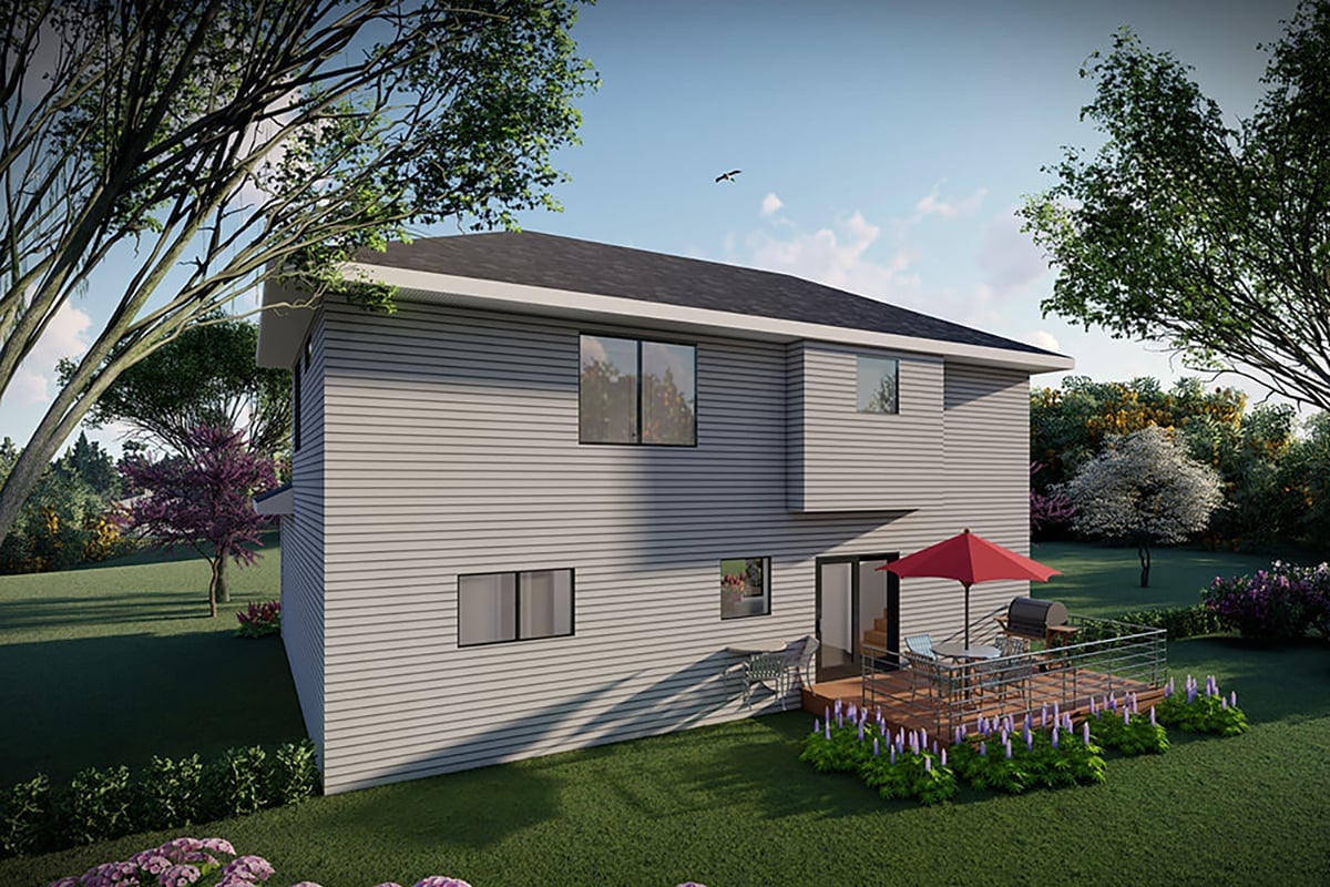 House Plan 100902 Rear Elevation