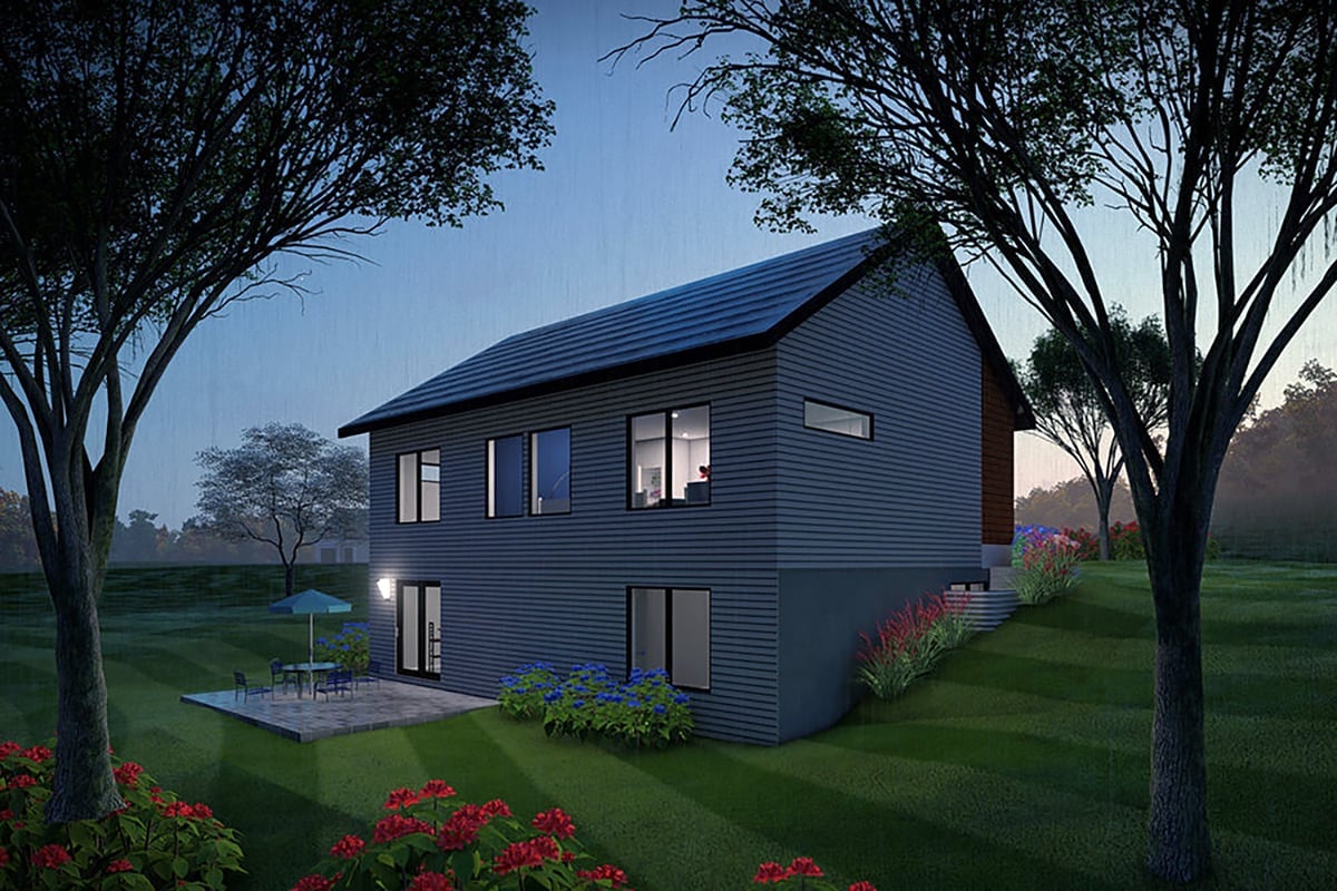 House Plan 100903 Rear Elevation