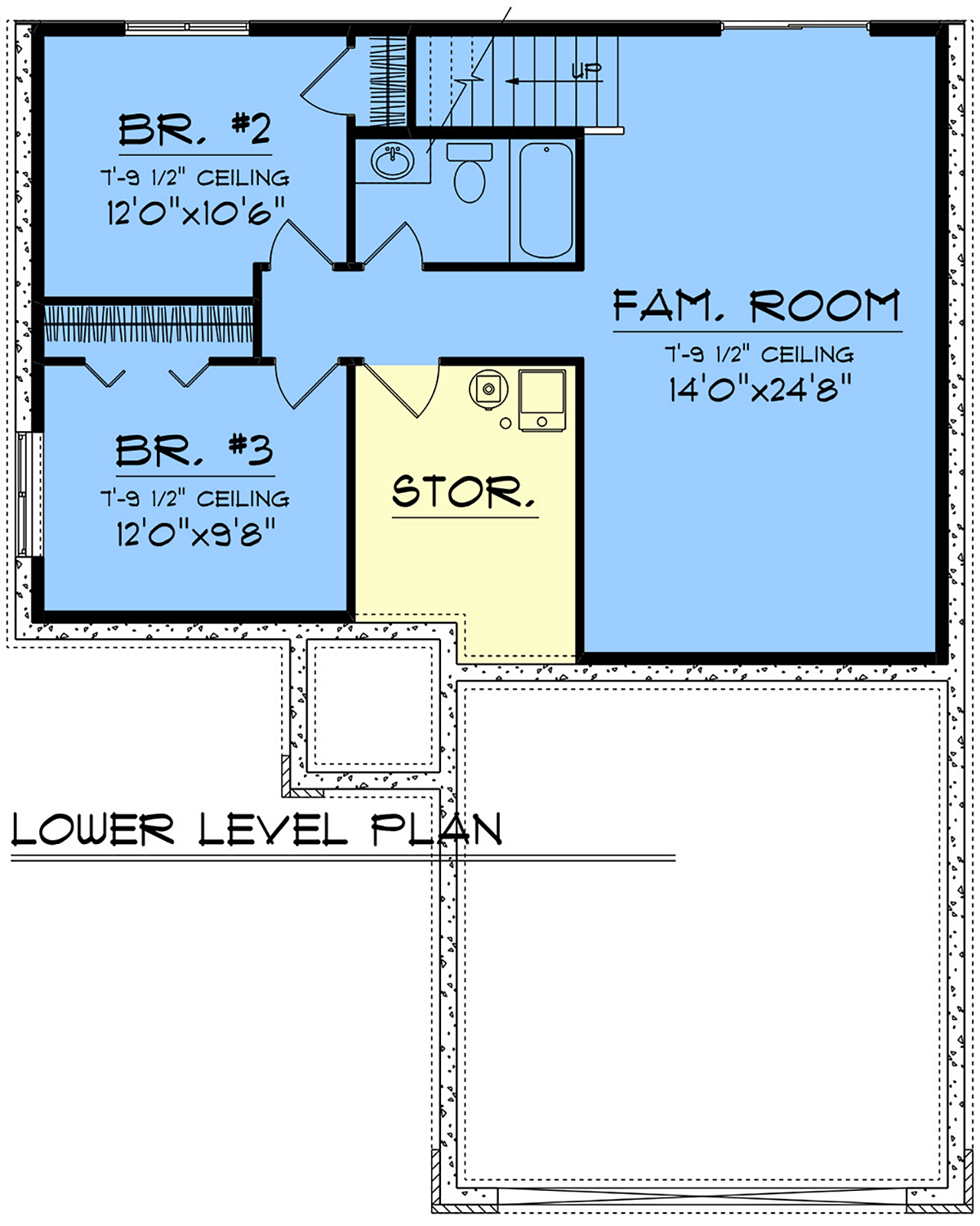 House Plan 100904 Lower Level