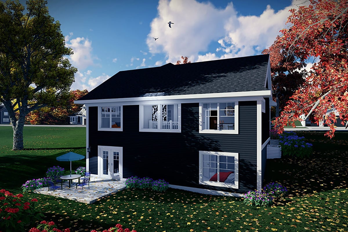 House Plan 100904 Rear Elevation