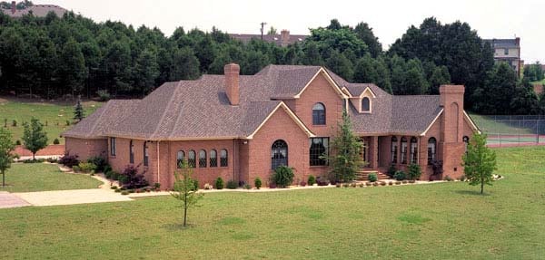 Traditional Plan with 4144 Sq. Ft., 4 Bedrooms, 5 Bathrooms, 2 Car Garage Elevation