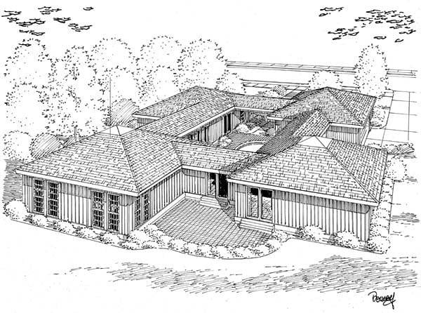 House Plan 10507 Rear Elevation