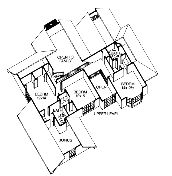 House Plan 19382 Level Two