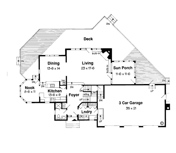 House Plan 19391 Level One