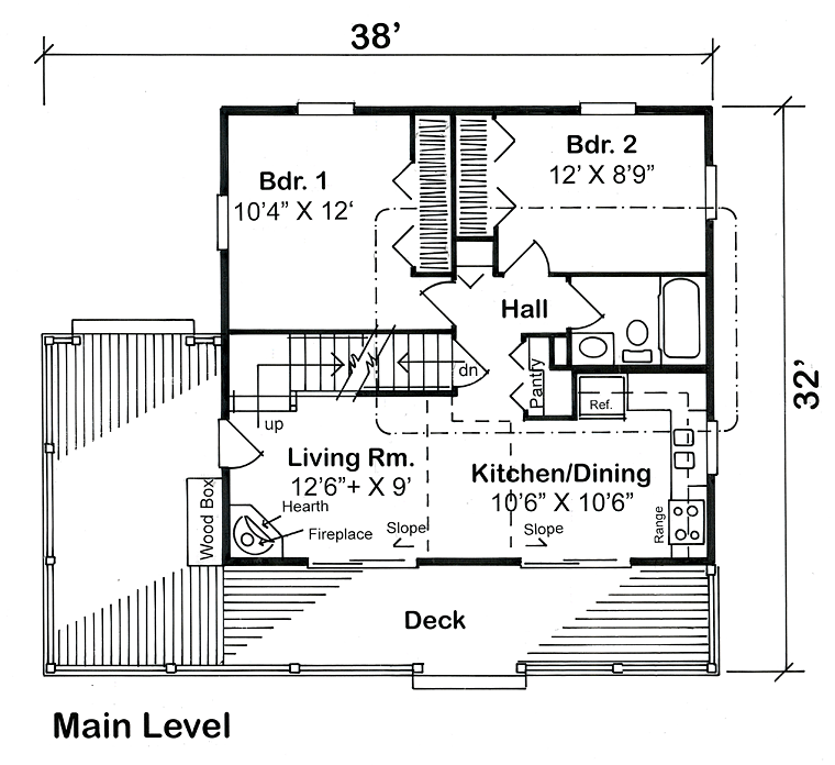 House Plan 20004 Level One