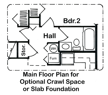 House Plan 20004 Alternate Level One