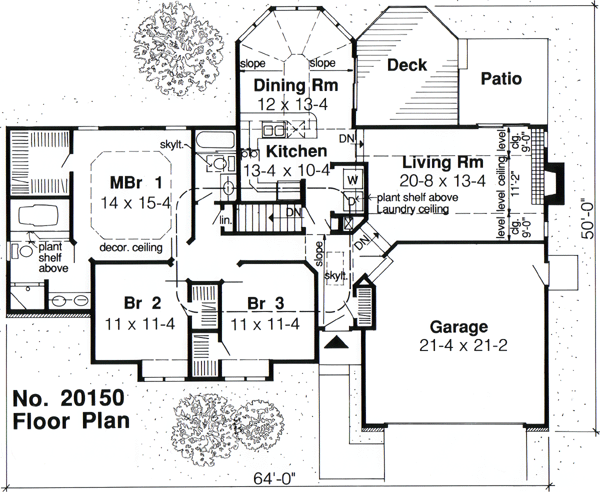 House Plan 20150 Level One