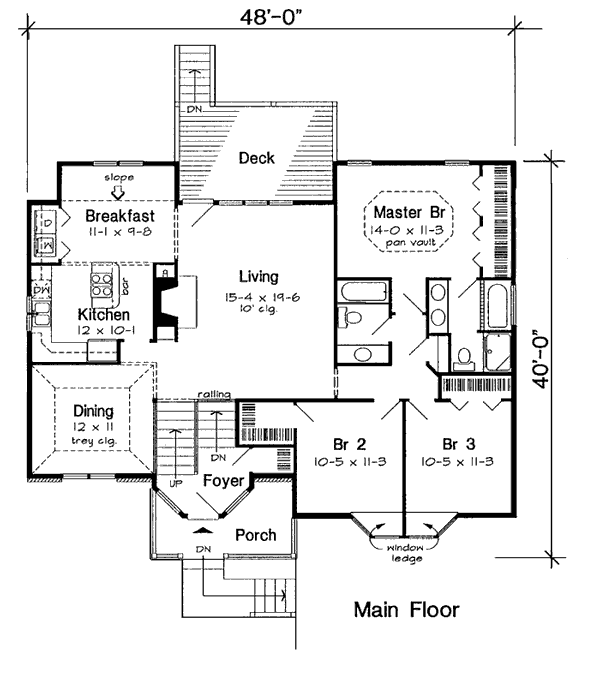 House Plan 20224 Level One