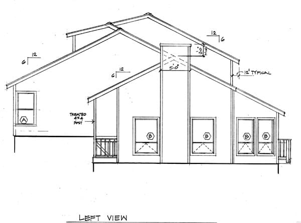 Coastal, Contemporary Plan with 1908 Sq. Ft., 3 Bedrooms, 2 Bathrooms Picture 6