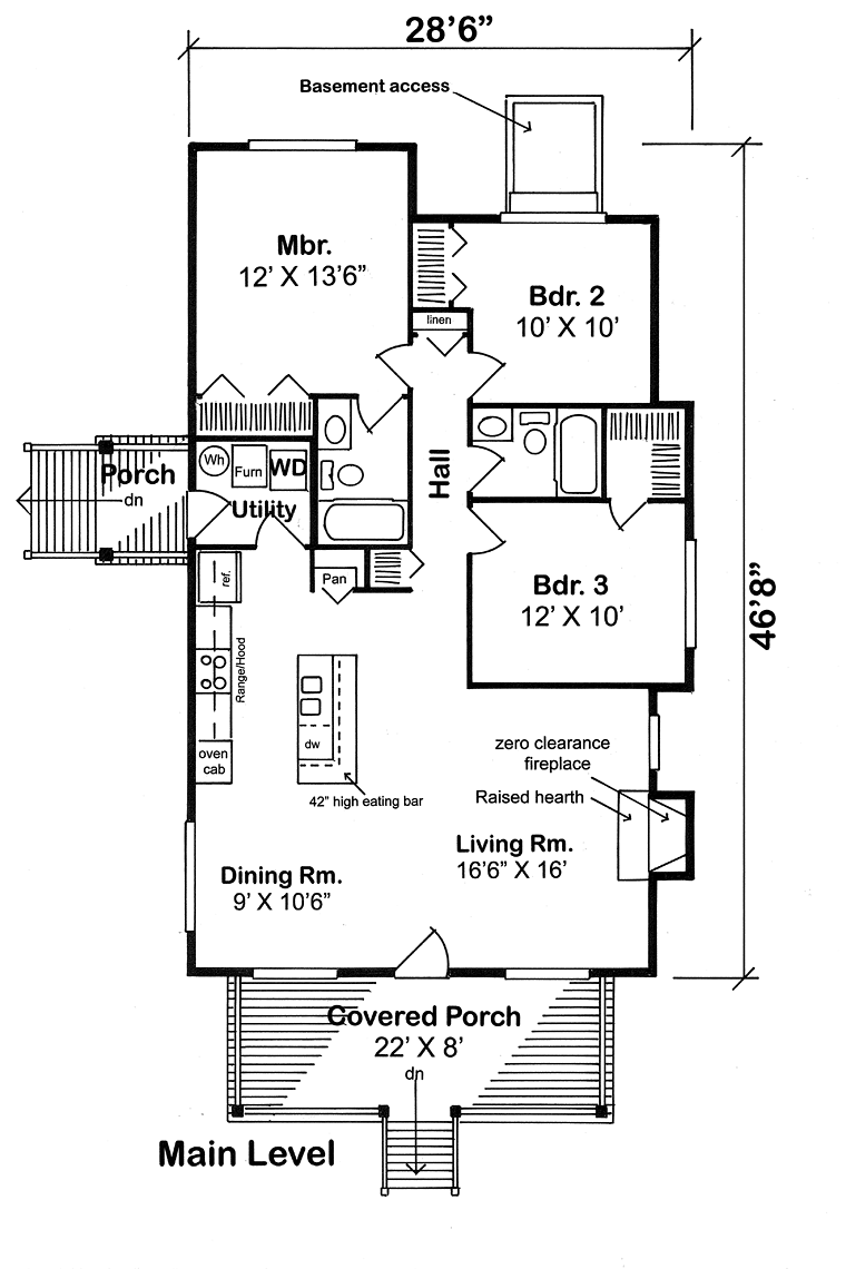 House Plan 24241 Level One