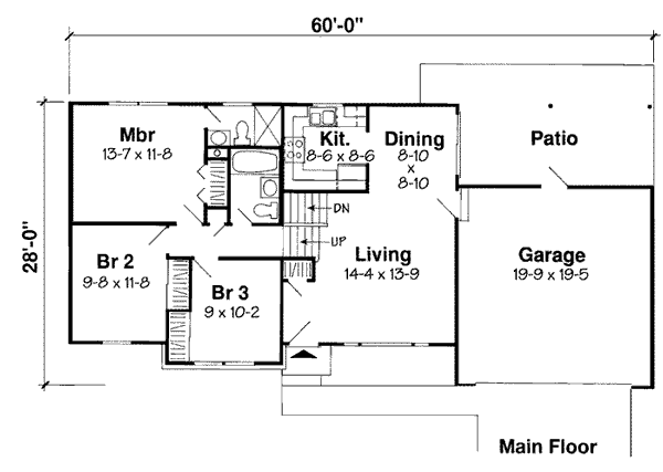 House Plan 24305 Level One