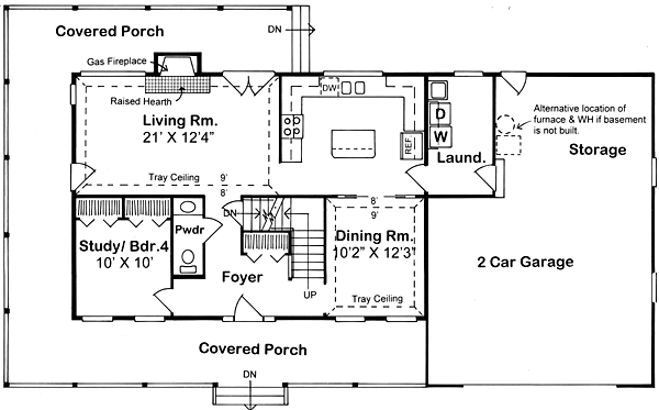 House Plan 24400 Level One
