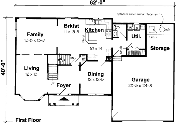 House Plan 24585 Level One