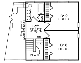 House Plan 24704 Level Two