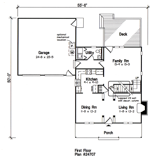 House Plan 24707 Level One