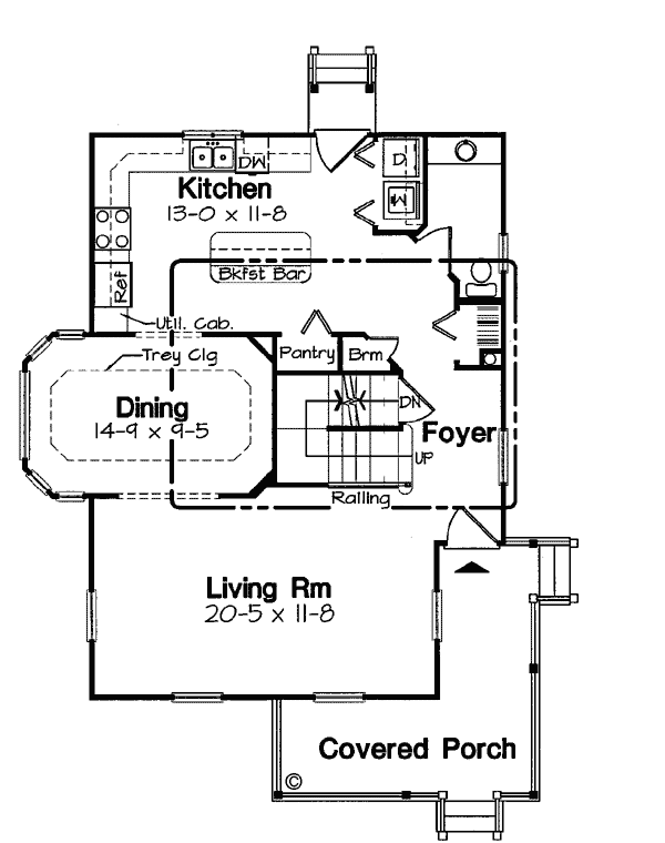 House Plan 24729 Level One