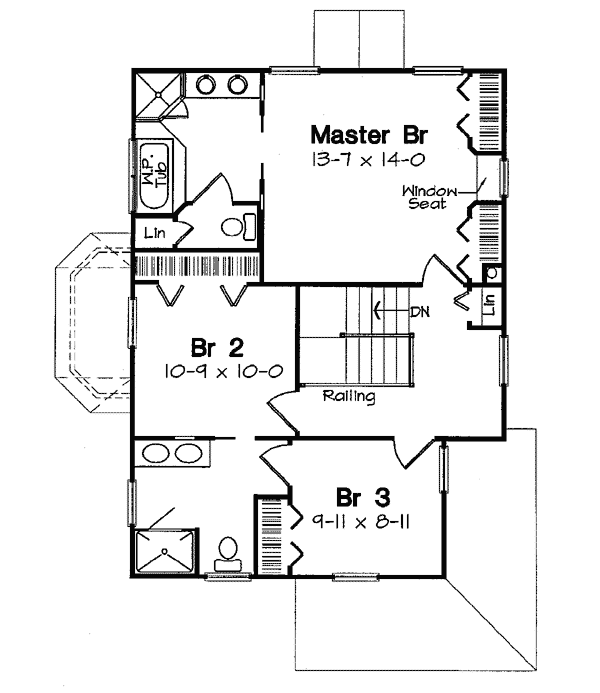 House Plan 24729 Level Two