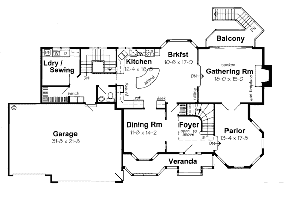 House Plan 24800 Level One