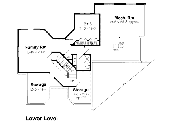 House Plan 24805 Lower Level
