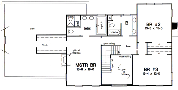 House Plan 24990 Level Two
