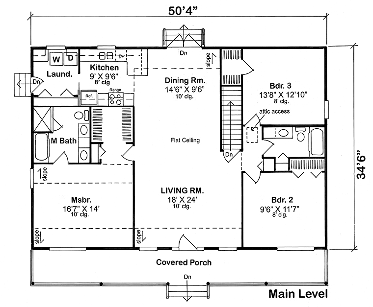 House Plan 25101 Level One